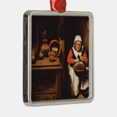 De lacemaker metalen ornament (Rechts)