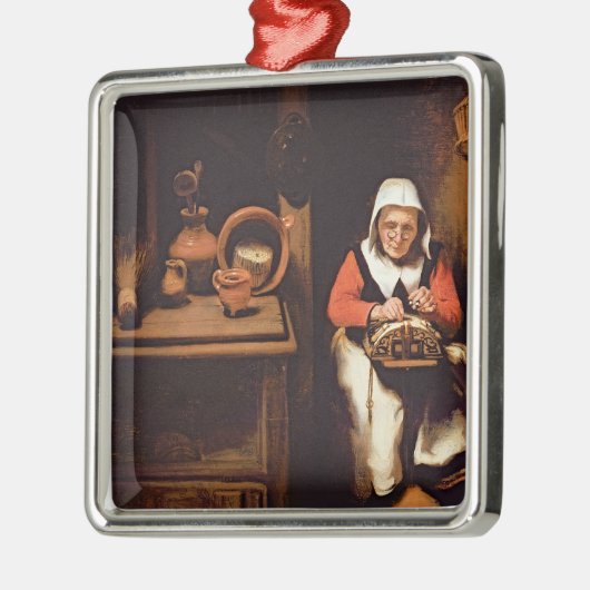 De lacemaker metalen ornament (Links)