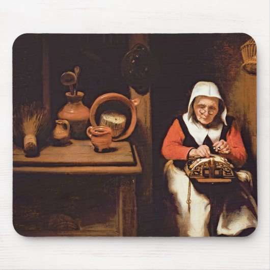 De lacemaker muismat (Voorkant)