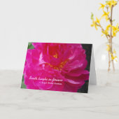 De lach van de aarde in bloemen Notecard Kaart (Gele Bloem)