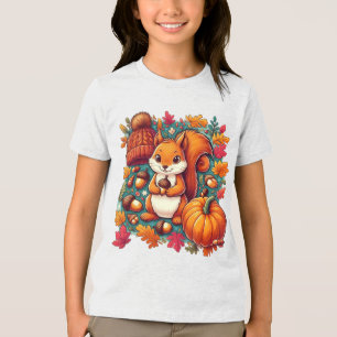 De lachende eekhoorn Tri-Blend shirt