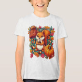 De lachende eekhoorn Tri-Blend shirt (Voorkant)