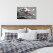 De lachende krokodil en de vliegen canvas afdruk (Insitu (Slaapkamer))