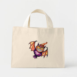 De lachende vleermuis mini tote bag