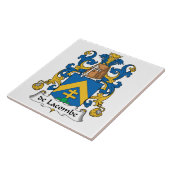 de LaCombe Family Crest Tegeltje (Zijkant)
