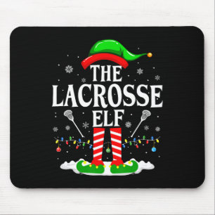 De Lacrosse Elf Grappig Matching Xmas Lacrosse Chr Muismat
