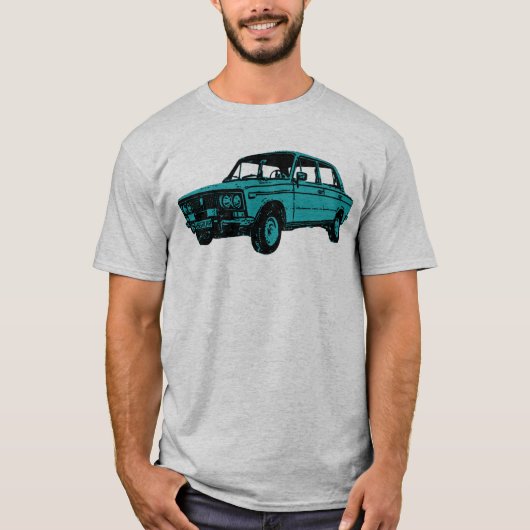 De Lada. Russische auto T-shirt (Voorkant)