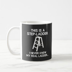 De Ladder Funny Quote Witte Tekst Koffiemok