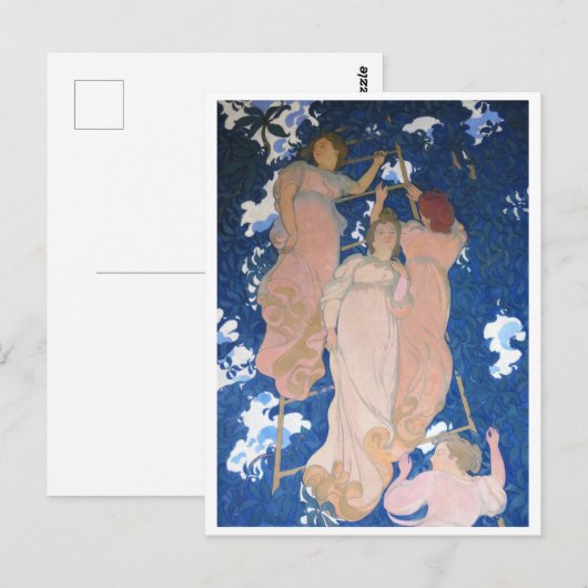 De Ladder in de Foliage, Maurice Denis Briefkaart (Voorkant / Achterkant)