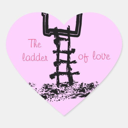 De ladder liefde - sticker (Voorkant)