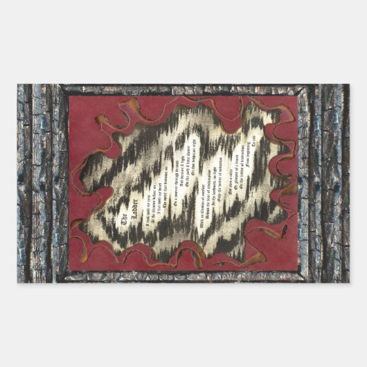 De Ladder Rechthoekige Sticker (Voorkant)