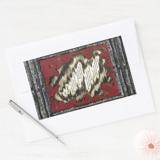 De Ladder Rechthoekige Sticker (Envelop)