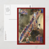 De ladder van de goddelijke beklimming icoon briefkaart (Voorkant / Achterkant)