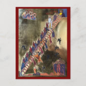 De ladder van de goddelijke beklimming icoon briefkaart (Voorkant)