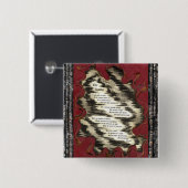 De Ladder Vierkante Button 5,1 Cm (Voorkant /achterkant)