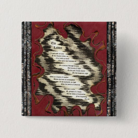 De Ladder Vierkante Button 5,1 Cm (Voorkant)