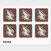 De Ladder Vierkante Sticker (Vel)