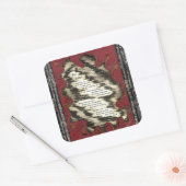 De Ladder Vierkante Sticker (Envelop)