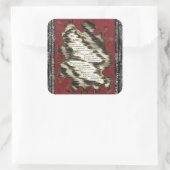 De Ladder Vierkante Sticker (Tas)