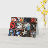 De Lade van de Button Kaart (Gele Bloem)