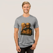 De lade van gezichten Tri-Blend shirt (Voorkant volledig)