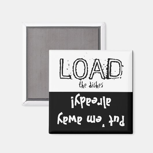De lading maakt FUNNY leeg! Dishwasher Magnet (Voorkant / Achterkant)
