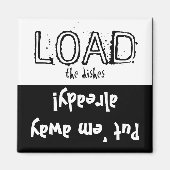 De lading maakt FUNNY leeg! Dishwasher Magnet (Voorkant)