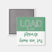 De lading maakt FUNNY leeg! Dishwasher Magnet (Voorkant / Achterkant)