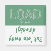 De lading maakt FUNNY leeg! Dishwasher Magnet (Voorkant)