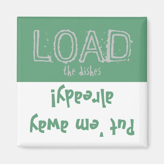 De lading maakt FUNNY leeg! Dishwasher Magnet (Voorkant)