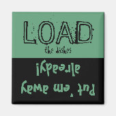 De lading maakt FUNNY leeg! Dishwasher Magnet (Voorkant)