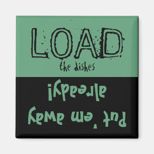 De lading maakt FUNNY leeg! Dishwasher Magnet
