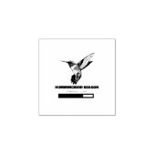 De lading van het vogelseizoen Wacht even. Rubberstempel (Afrduk)