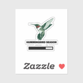 De lading van het vogelseizoen Wacht even. Sticker