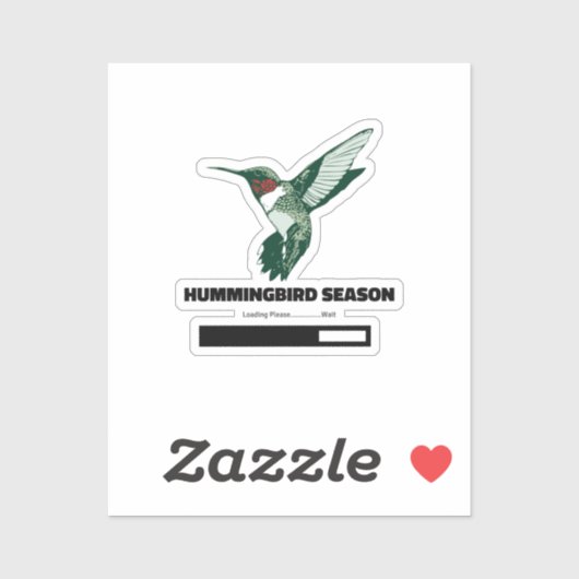 De lading van het vogelseizoen Wacht even. Sticker (Vel)