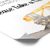 De Ladingsstreek van de bouwvrachtwagen Partij Voo Poster (Hoek)