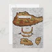 DE LADRONE-EILANDEN BRIEFKAART (Voorkant / Achterkant)