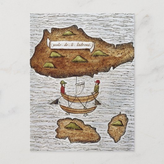 DE LADRONE-EILANDEN BRIEFKAART (Voorkant)