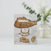 DE LADRONE-EILANDEN BRIEFKAART (Staand voorkant)