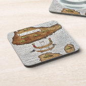 DE LADRONE-EILANDEN DRANKJES ONDERZETTER (Linkerzijde)