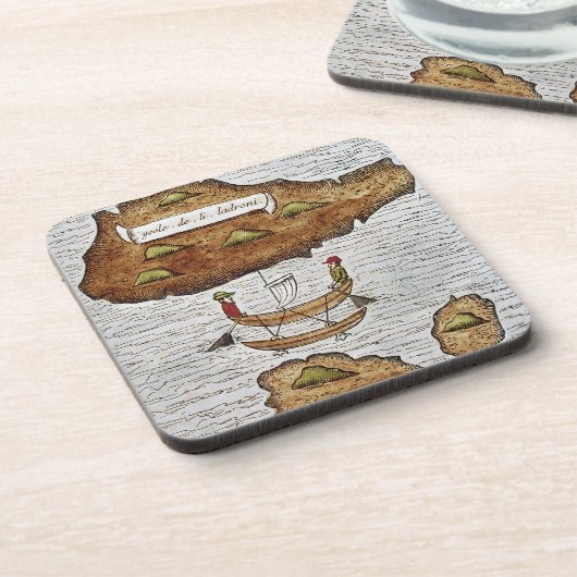 DE LADRONE-EILANDEN DRANKJES ONDERZETTER (Linkerzijde)