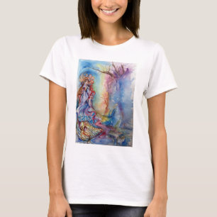 DE LADY OF THE LAKE Arthurian Legend Waterverf T-shirt