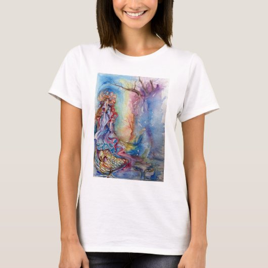 DE LADY OF THE LAKE Arthurian Legend Waterverf T-shirt (Voorkant)