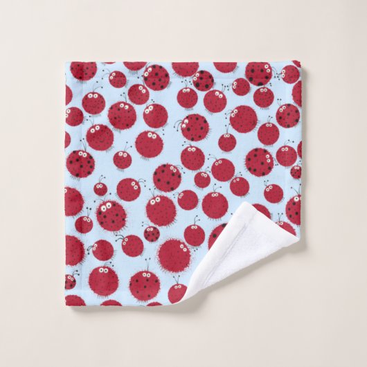 De Ladybug Shindig Bad Handdoek (Wasdoekje)