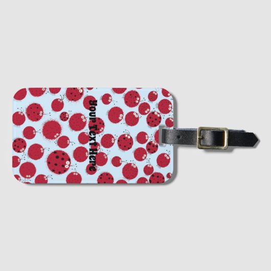 De Ladybug Shindig Bagagelabel (Voorkant (horizontaal))