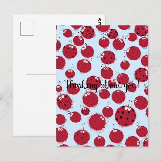 De Ladybug Shindig Briefkaart (Voorkant / Achterkant)