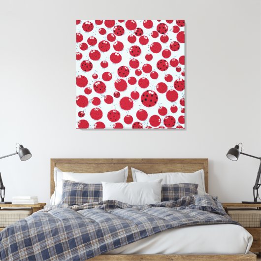 De Ladybug Shindig Canvas Afdruk (Insitu (Slaapkamer))