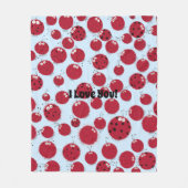 De Ladybug Shindig Fleece Deken (Voorkant)