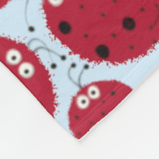 De Ladybug Shindig Fleece Deken (Hoek)