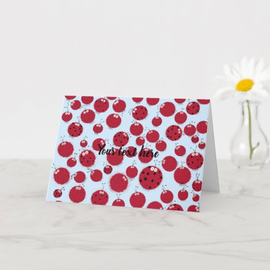 De Ladybug Shindig Kaart (Kleine Plant)